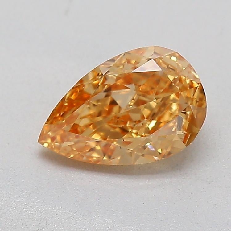 0.50 Ct. Fancy Orange Pear Lab Grown Diamond