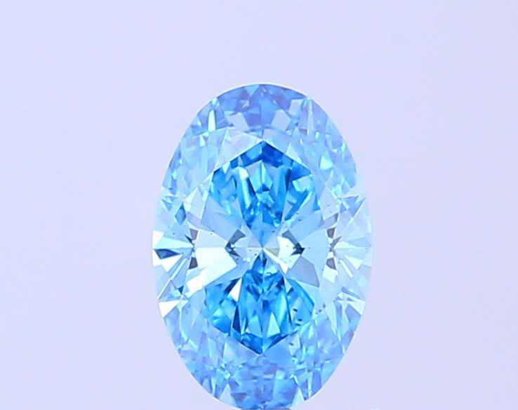 1.00 Ct. Fancy Vivid Blue Oval Lab Grown Diamond