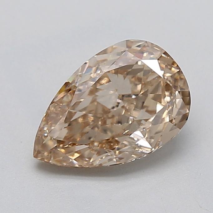 1.52 Ct. Light  Brown Pear Lab Grown Diamond
