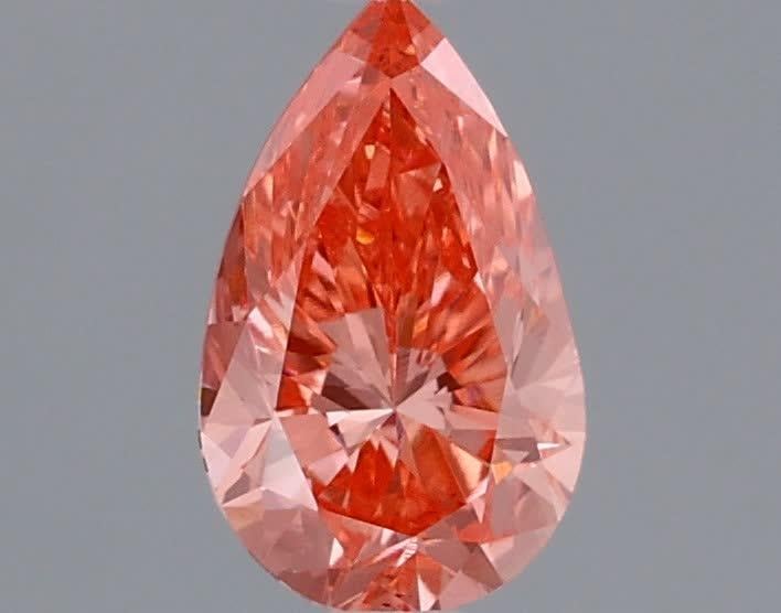 0.42 Ct. Fancy Vivid Pink Pear Lab Grown Diamond