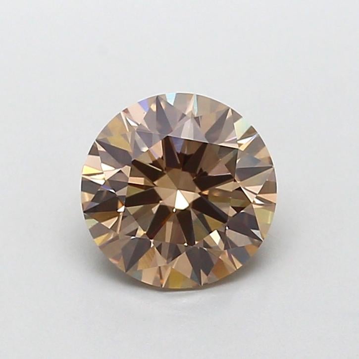 1.50 Ct. Fancy Light  Brown Round Lab Grown Diamond