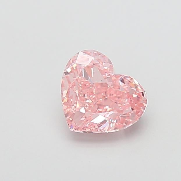 1.64 Ct. Fancy Intense  Pink Heart Lab Grown Diamond