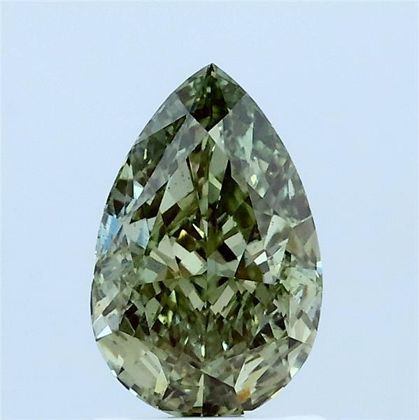 1.12 Ct. Fancy Intense Green Pear Lab Grown Diamond