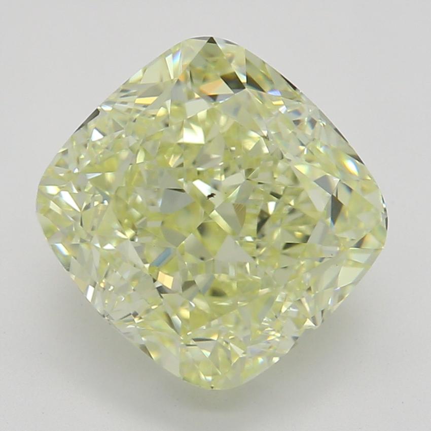 2.5 Ct. Fancy Light Yellow Cushion Diamond