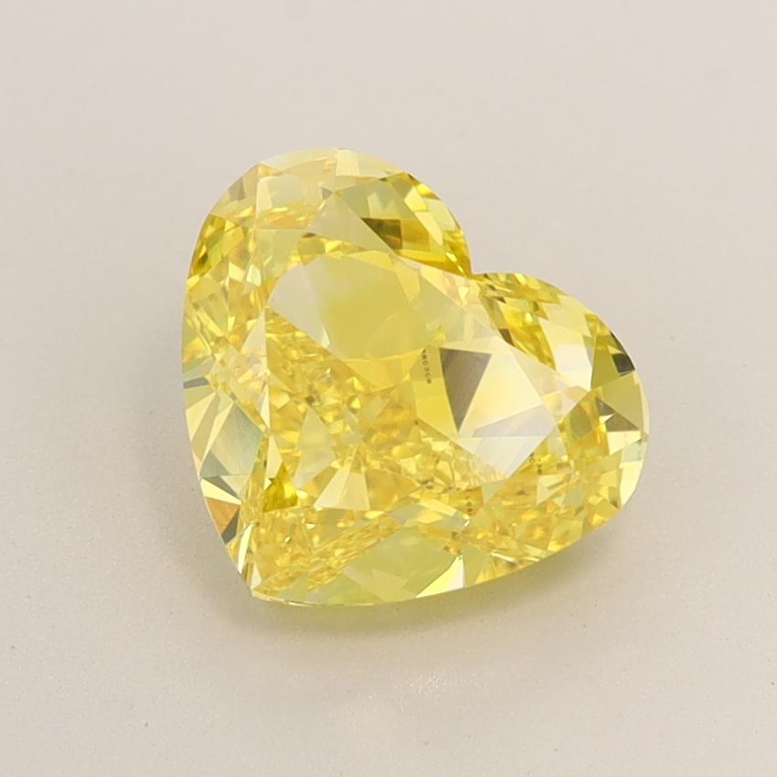2.00 Ct. Fancy Vivid  Yellow Heart Lab Grown Diamond