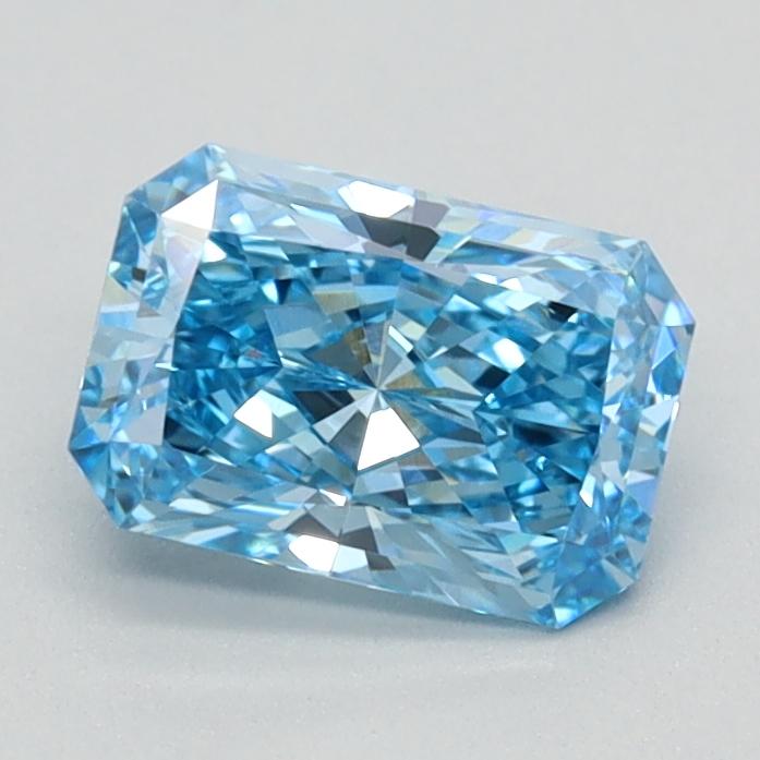 0.83 Ct. Fancy Vivid Blue Radiant Lab Grown Diamond