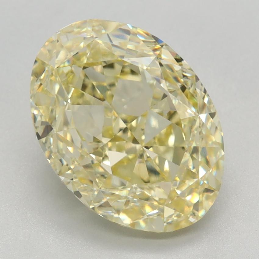 3.01 Ct. Fancy Intense Yellow Oval Lab Grown Diamond
