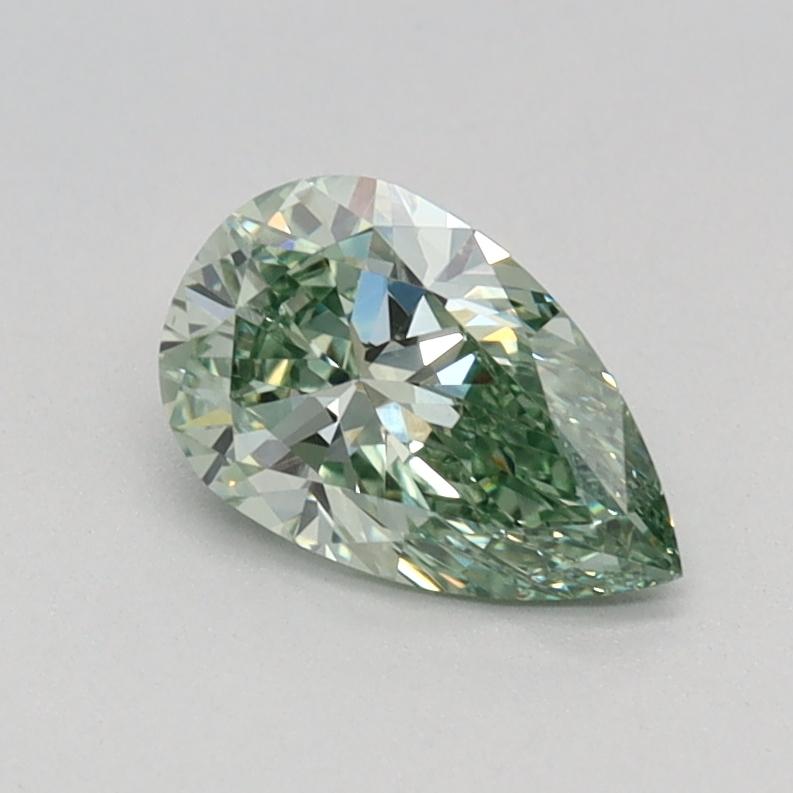 0.58 Ct. Fancy Vivid Green Pear Lab Grown Diamond