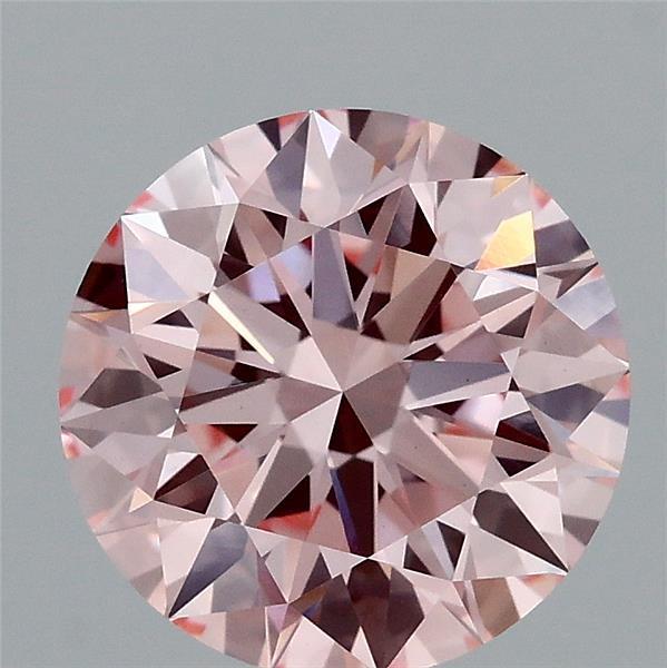 2.24 Ct. Fancy Intense Pink Round Lab Grown Diamond