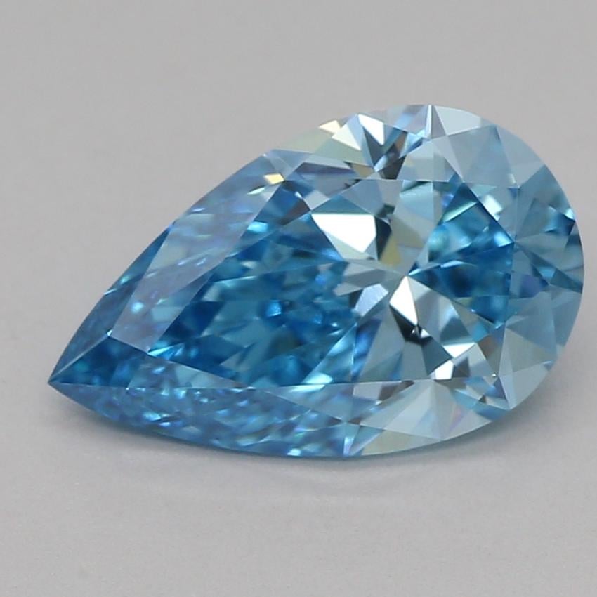 1.05 Ct. Fancy Vivid Blue Pear Lab Grown Diamond