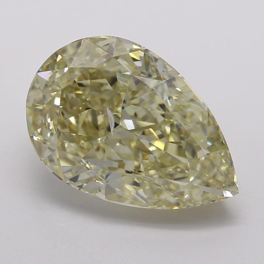 3.01 Ct. Fancy Brownish Greenish Yellow Pear Diamond