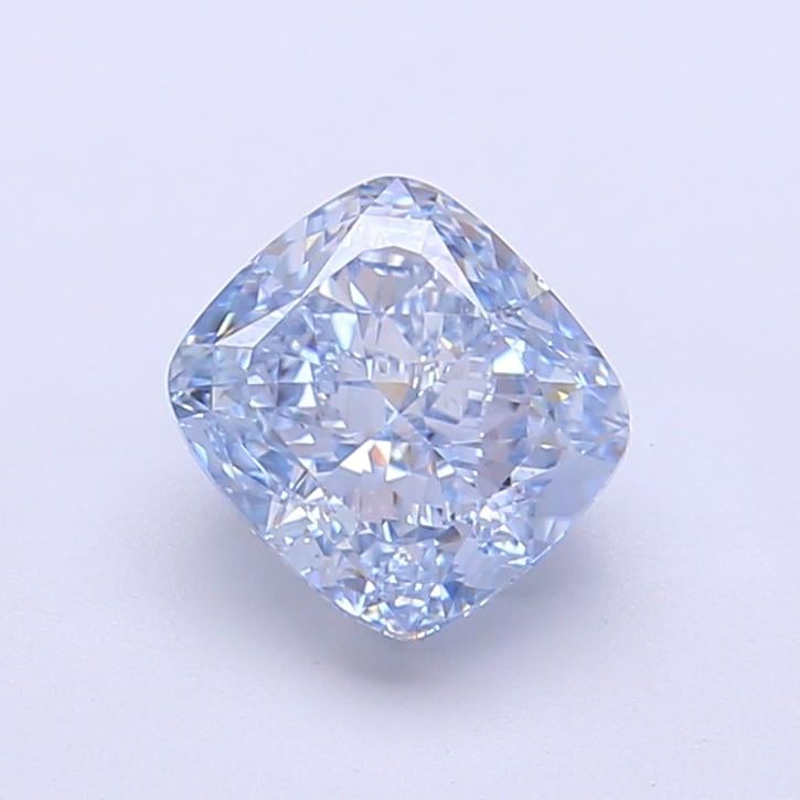 1.52 Ct. Fancy Intense  Blue Cushion Lab Grown Diamond
