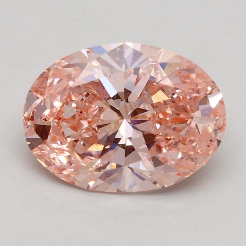 1.35 Ct. Fancy Intense Pink Oval Lab Grown Diamond