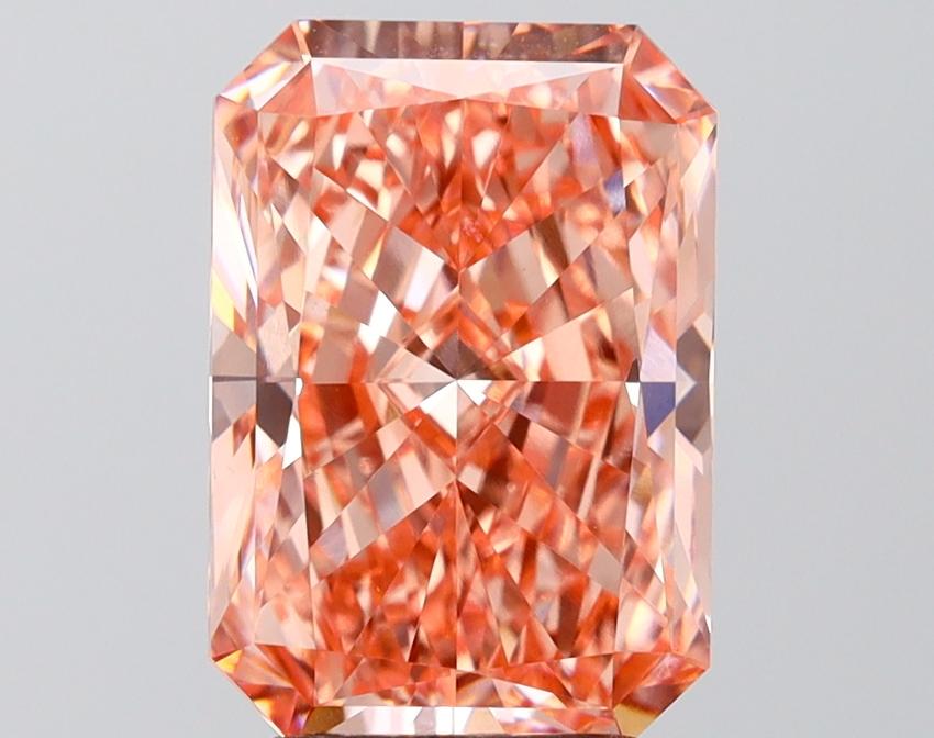 4.01 Ct. Fancy Vivid Pink Radiant Lab Grown Diamond