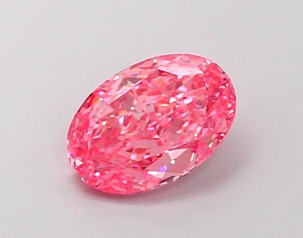 1.01 Ct. Fancy Vivid  Pink Oval Lab Grown Diamond