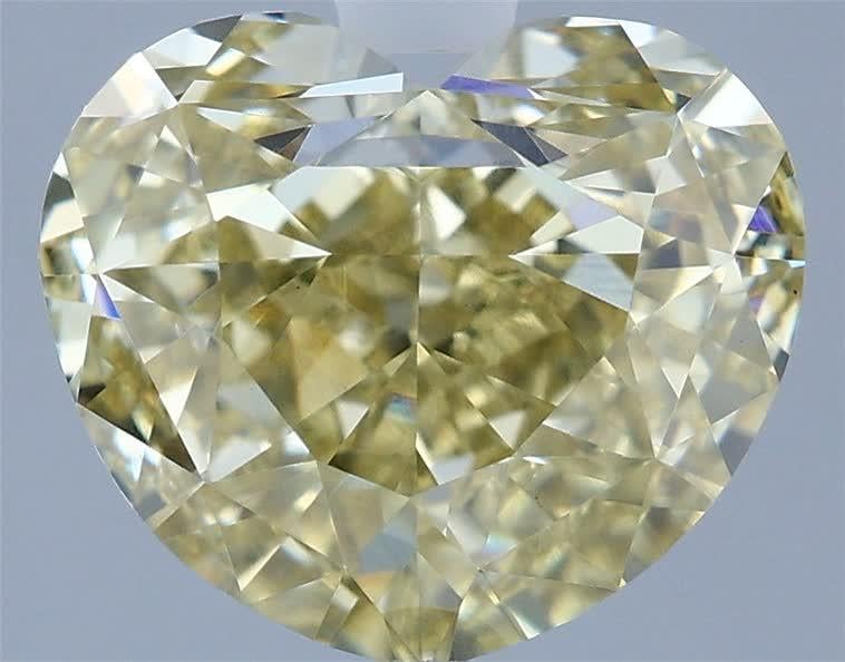 2.02 Ct. Fancy Yellow Heart Lab Grown Diamond