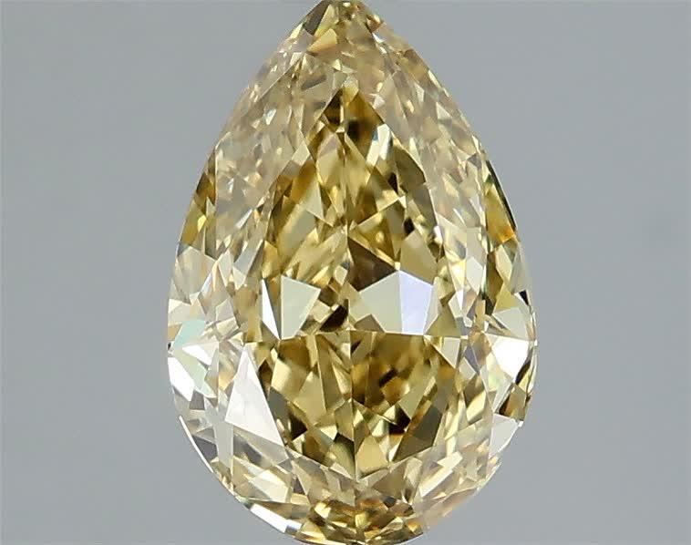 1.59 Ct. Fancy Intense Yellow Pear Lab Grown Diamond