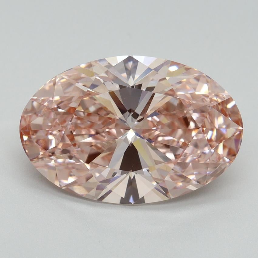 5.05 Ct. Fancy Vivid Pink Oval Lab Grown Diamond