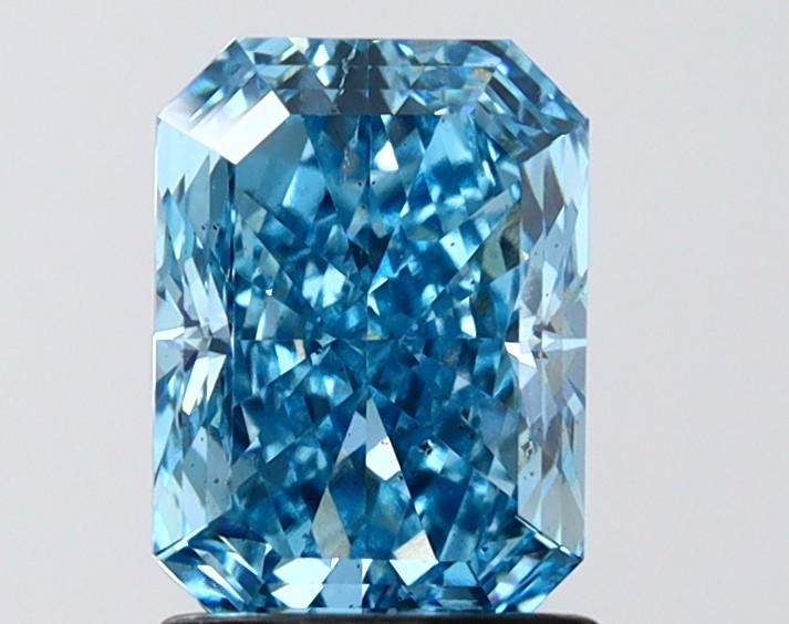 1.70 Ct. Fancy Vivid Blue Radiant Lab Grown Diamond