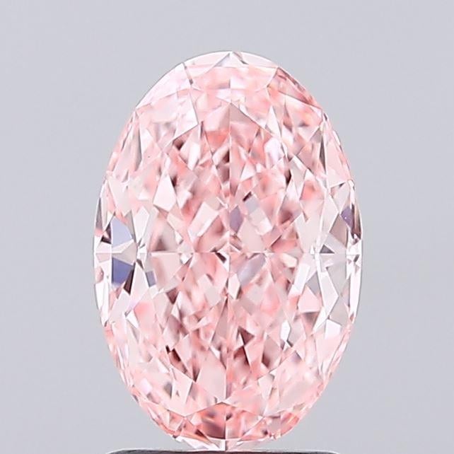 1.83 Ct. Fancy Vivid Pink Oval Lab Grown Diamond