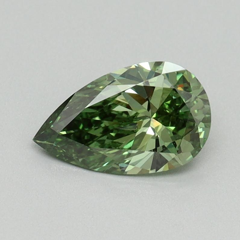 0.60 Ct. Fancy Vivid Green Pear Lab Grown Diamond