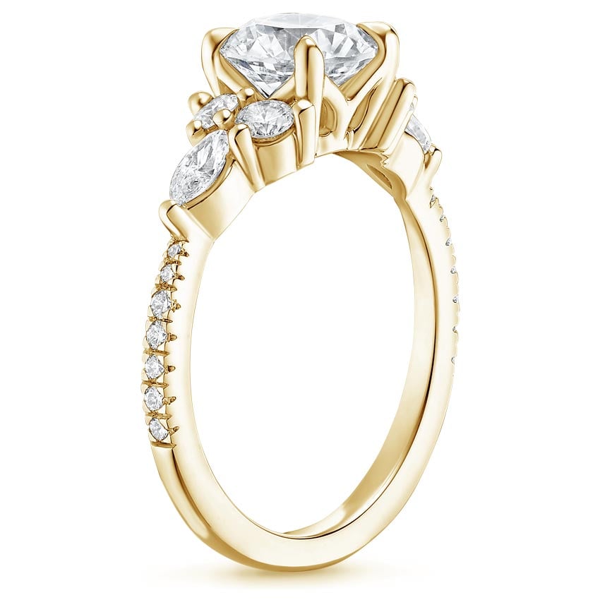 18K Yellow Gold Luxe Nadia Diamond Ring (1/2 ct. tw.), large side view