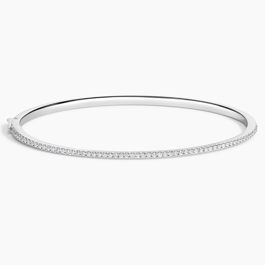 18K White Gold Whisper 6 in. Diamond Bangle Bracelet (3/8 ct. tw.)