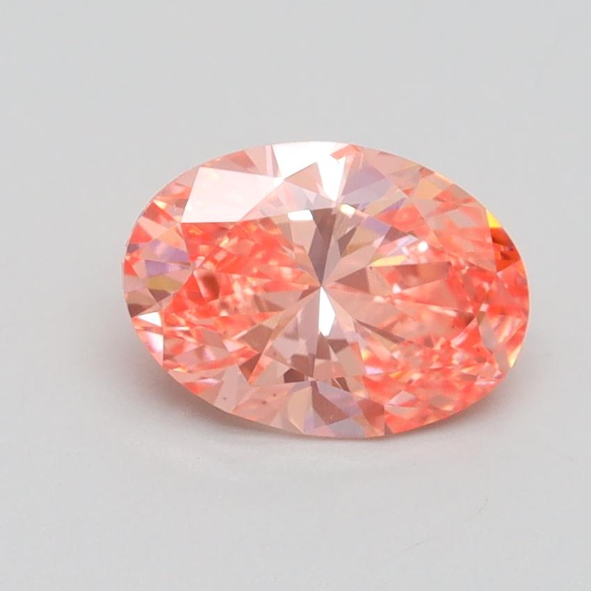 1.11 Ct. Fancy Vivid Pink Oval Lab Grown Diamond