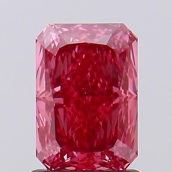 1.31 Ct. Fancy Vivid Pink Radiant Lab Grown Diamond