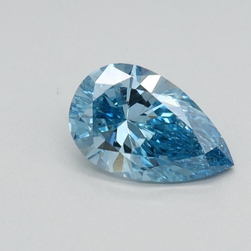 0.50 Ct. Fancy Vivid Blue Pear Lab Grown Diamond