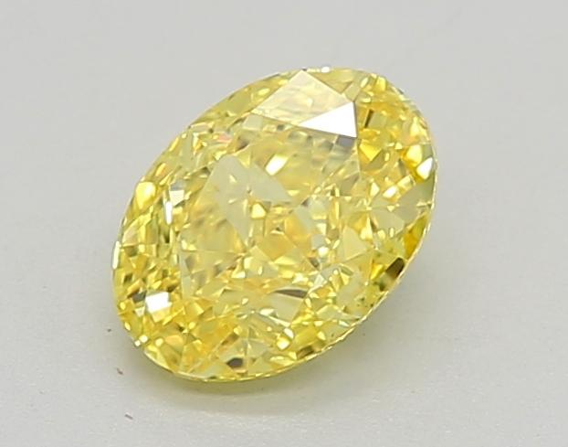1.02 Ct. Fancy Vivid Yellow Oval Lab Grown Diamond