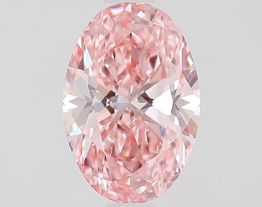 1.10 Ct. Fancy Vivid Pink Oval Lab Grown Diamond