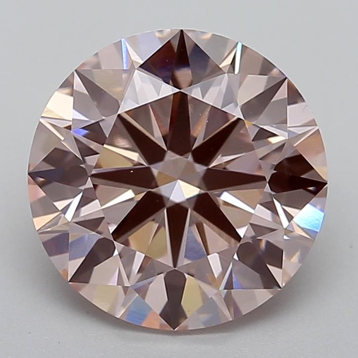 3.03 Ct. Fancy Intense  Pink Round Lab Grown Diamond