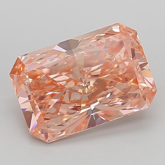3.02 Ct. Fancy Vivid  Pink Radiant Lab Grown Diamond