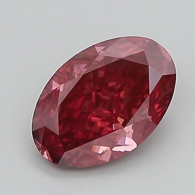 1.61 Ct. Fancy Deep  Pink Oval Lab Grown Diamond