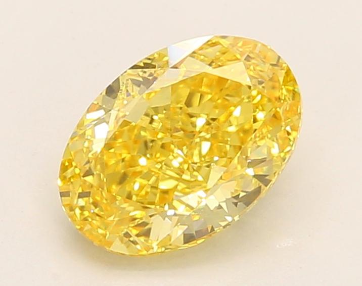 1.51 Ct. Fancy Vivid Yellow Oval Lab Grown Diamond