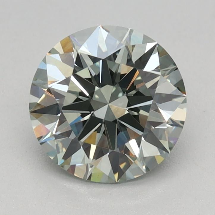 0.91 Ct. Fancy Green Round Lab Grown Diamond