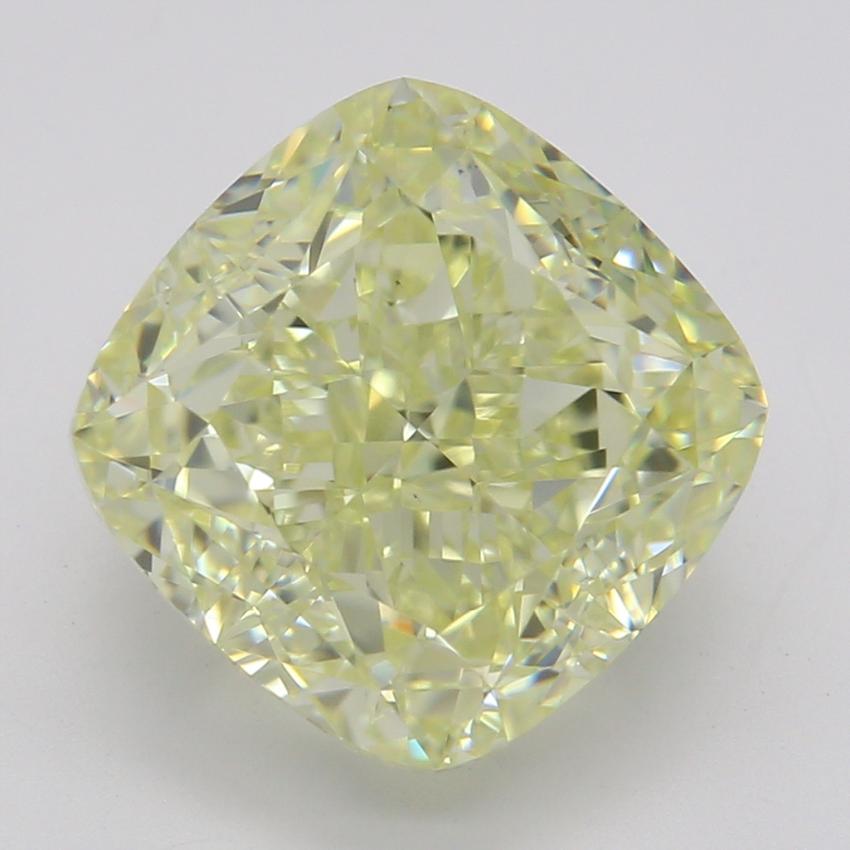 3.26 Ct. Fancy Light Yellow Cushion Diamond
