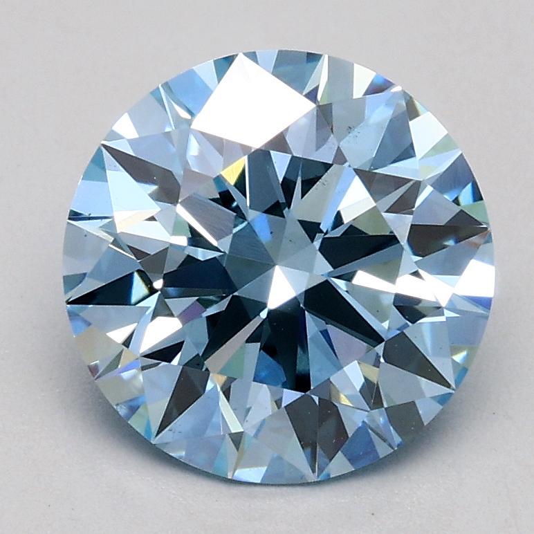 1.56 Ct. Fancy Blue Round Lab Grown Diamond