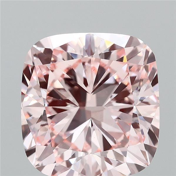 3.01 Ct. Fancy Intense Pink Cushion Lab Grown Diamond