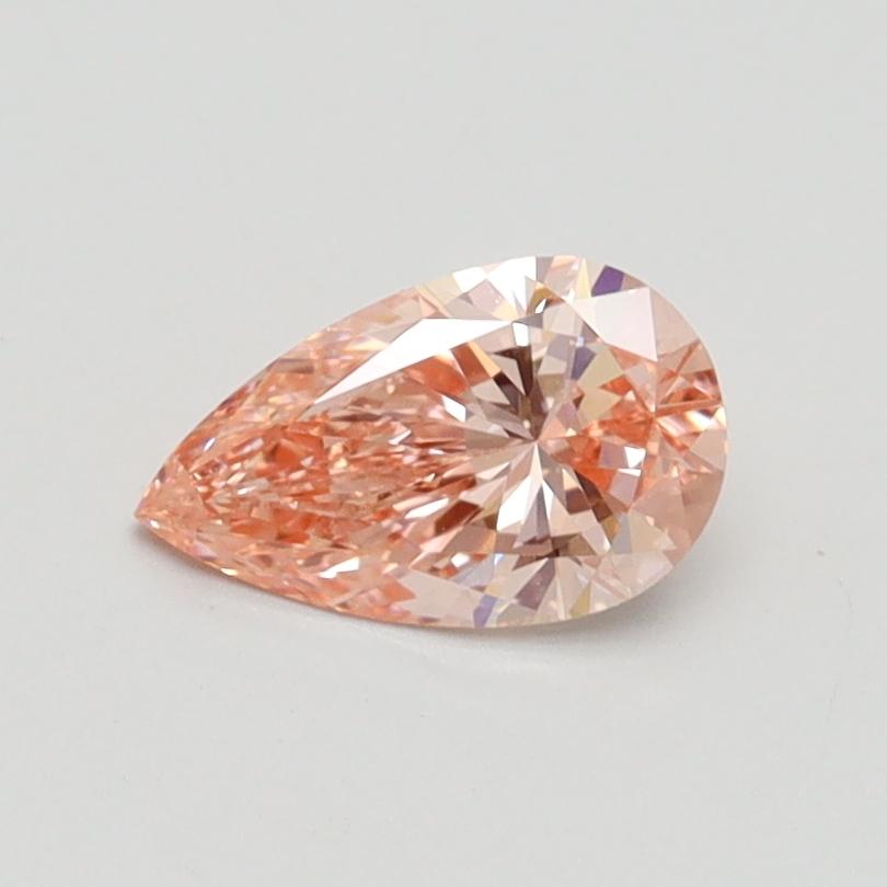 0.52 Ct. Fancy Intense Pink Pear Lab Grown Diamond