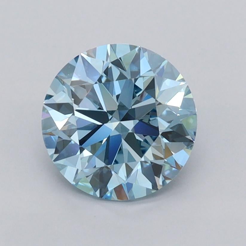 1.49 Ct. Fancy Intense  Blue Round Lab Grown Diamond