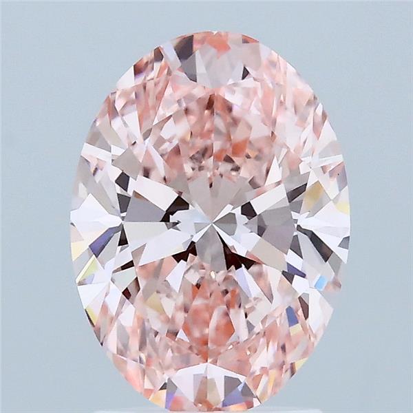 2.03 Ct. Fancy Vivid Pink Oval Lab Grown Diamond