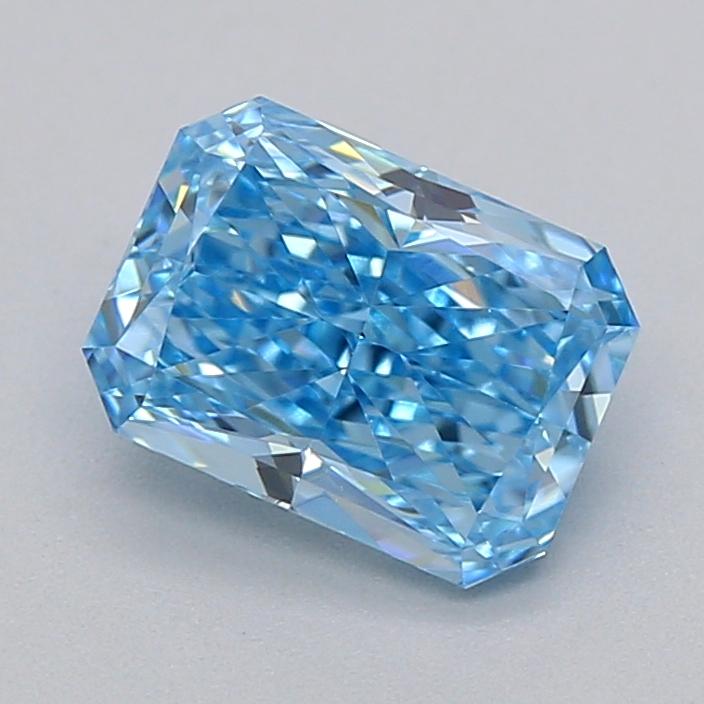 0.72 Ct. Fancy Vivid  Blue Radiant Lab Grown Diamond