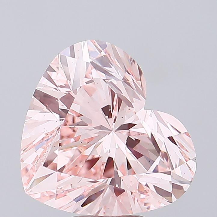 11.00 Ct. Fancy Intense Pink Heart Lab Grown Diamond