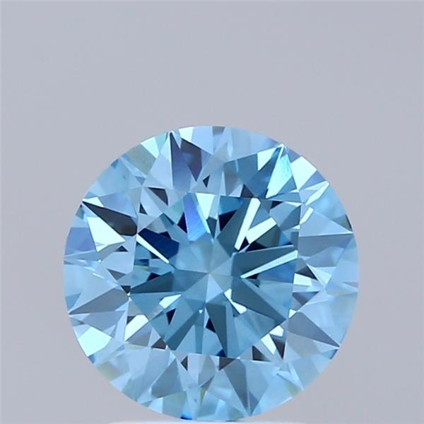 2.01 Ct. Fancy Vivid Blue Round Lab Grown Diamond