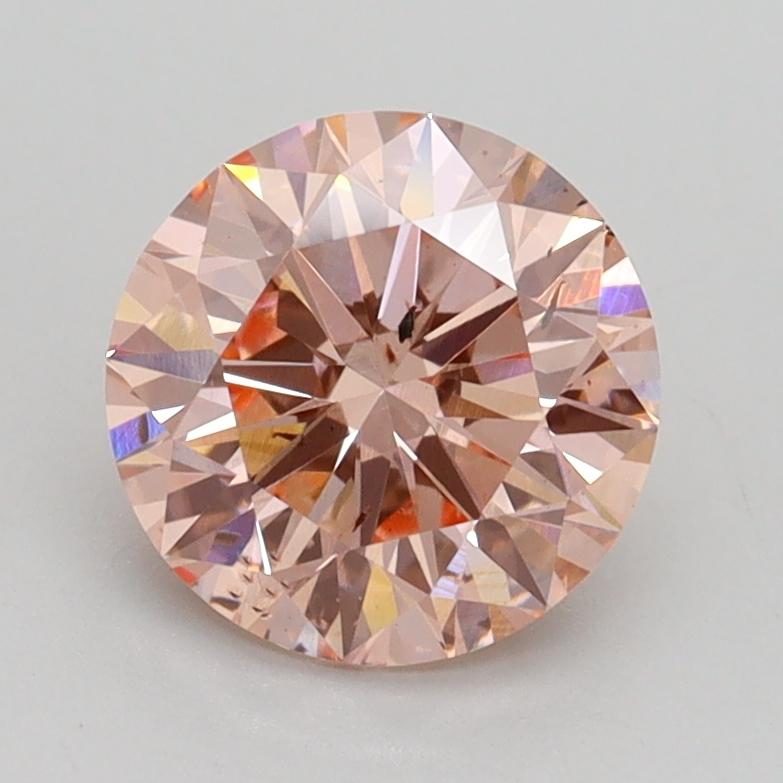 1.55 Ct. Fancy Intense Pink Round Lab Grown Diamond