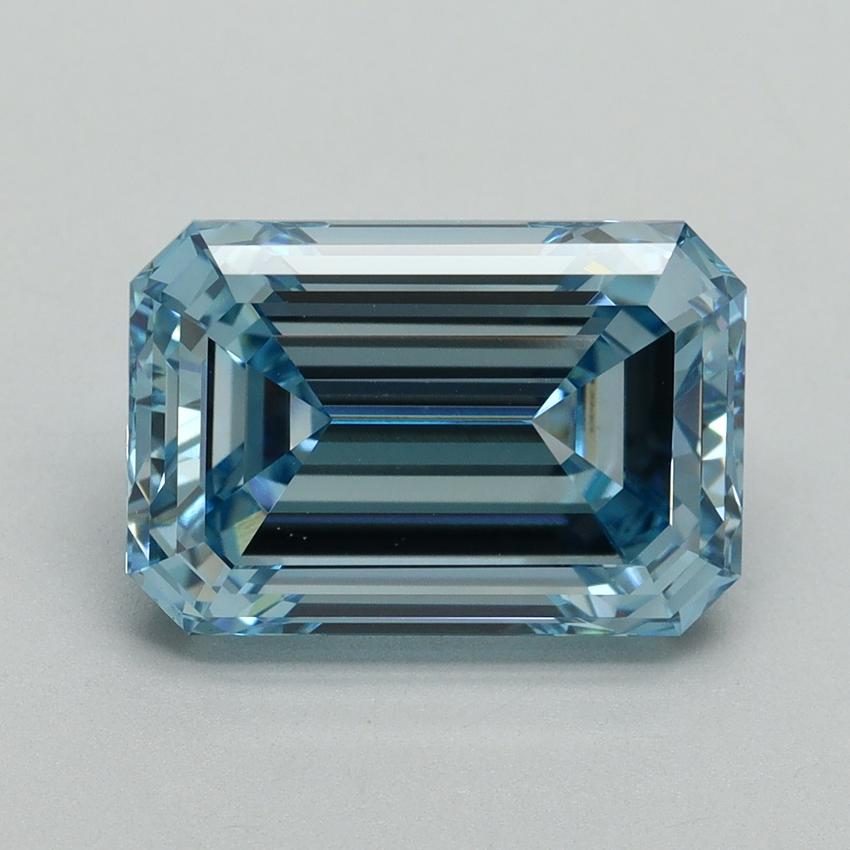 5.34 Ct. Fancy Intense Blue Emerald Lab Grown Diamond