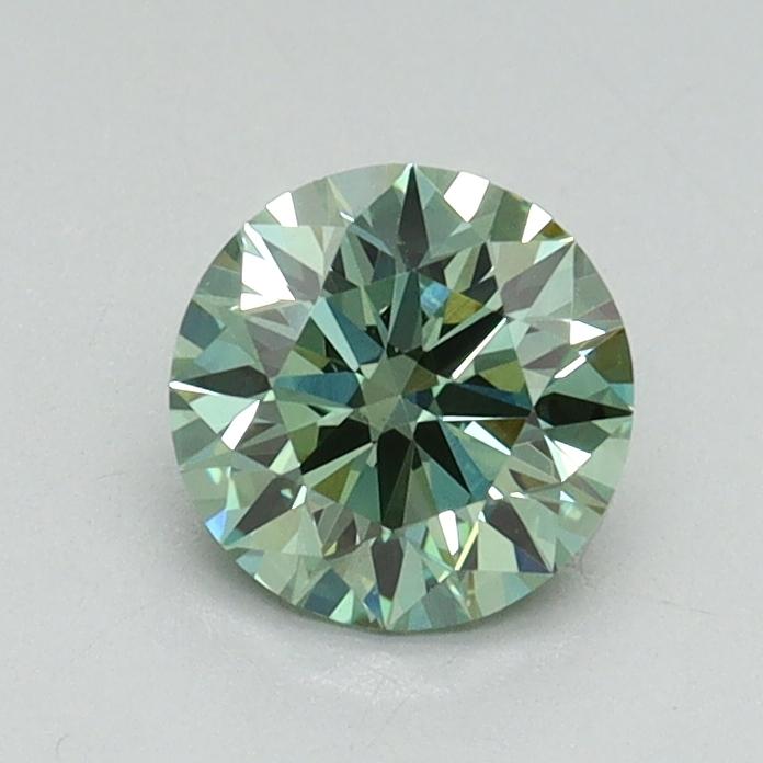 0.71 Ct. Fancy Vivid Green Round Lab Grown Diamond