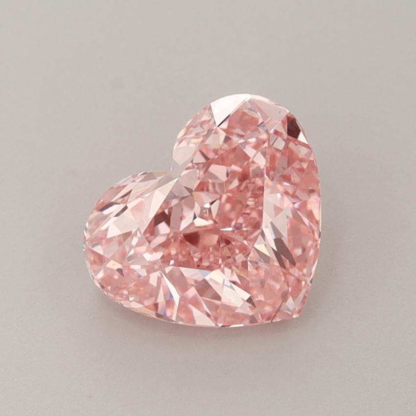 1.35 Ct. Fancy Vivid  Pink Heart Lab Grown Diamond